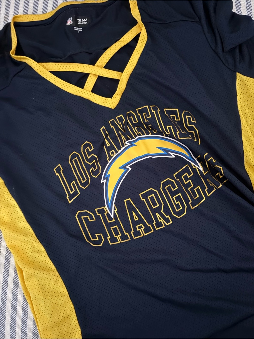 Los Angeles women’s Chargers Navy & Yellow Team Jersey - Team Apparel